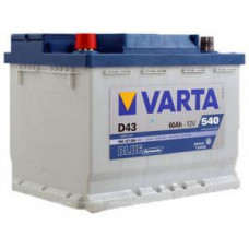 Аккумулятор 12V 60Ah 540A залит заряжен, 242х175х190 прям. поляр. обслуж. VARTA
