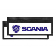 Брызговик для Scania SCN (к-т) 27x66 со светоотражающей белой основой синий