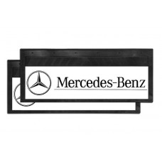 Брызговик для Mercedes MB эмблема (к-т) 27x66 со светоотражающей белой основой