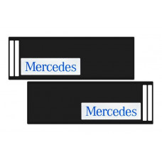 Брызговик длинномер для п/п MERCEDES MB со св,тражающей бел. основой из 2 частей (к-т) 35x240