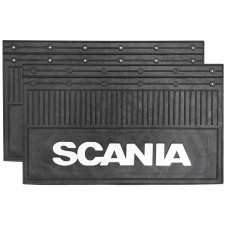 Брызговик для Scania SCN (к-т) 35x60 объемный текст, белый