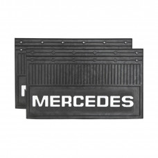 Брызговик для Mercedes MB (к-т) 35x60 объемный текст, белый
