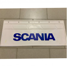 Брызговик для Scania SCN (к-т) 67х27 объемный текст БЕЛЫЙ синяя надпись