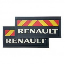 Брызговик для Renault RVI (к-т) 36x58 объемный текст, красн/желт полоса