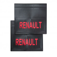 Брызговик для Renault RVI (к-т) 37x60 LUX красная надпись задние