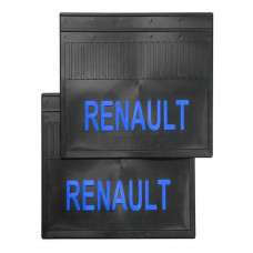 Брызговик для Renault RVI (к-т) 37x60 LUX синяя надпись задние