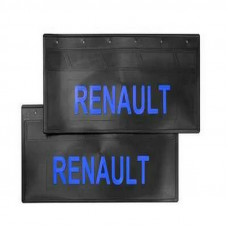 Брызговик для RENAULT RVI (к-т) 67х27 LUX, синяя надпись задние