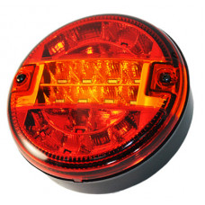 Фонарь задний круглый 24в LED универсальный с указателем поворота под кабель Marstech