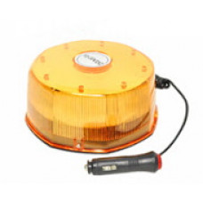 Маяк LED стробоскоп 8 гр. жёлтый - 10-30 v h=115 mm, d=130 mm на магните в прикуриватель Автоторг