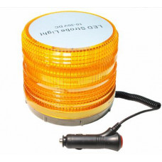 Маяк LED72 стробоскоп жёлтый - 10-30 v h=115 (120) mm, d=130(145) mm на магните в прикуриватель