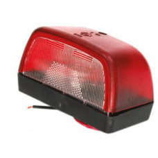 Фонарь освещения номера с проводами "Кирпич" LED 24v красный Автоторг