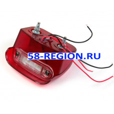 Фонарь освещения номера с проводами EURO LED2 24 красный