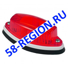 Фонарь габаритный красный (лодочка) LED