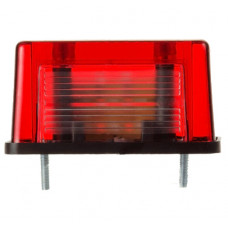 Фонарь освещения номера с проводами LED красная прямоугольная Евро Фура