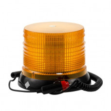 Маяк LED10 стробоскоп жёлтый 24v магните в прикуриватель