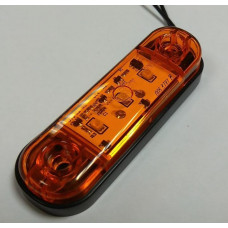 Указатель габаритов (фонарь габаритный) LED3 mini желтый мигающий 12-24 L=80 мм ТрАС