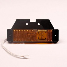 Фонарь габаритный LED2 желтый 12-24v с кронштейном ТрАС