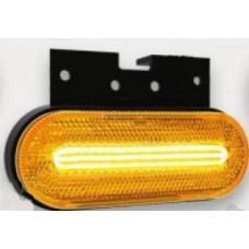 Фонарь габаритный LED 24 v с кронштейном желтый с неоновым маркерным светом