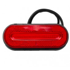 Фонарь габаритный LED 24 v красный с неоновым маркерным светом