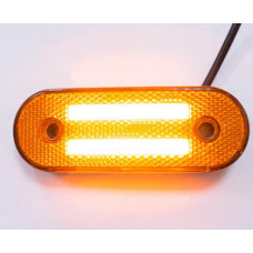 Фонарь габаритный LED 24 v желтый с неоновым маркерным светом 2 полосы