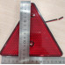 Катафот красный треугольный с отверстием 24V ДИОД 45 LED