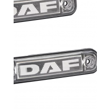 Фонарь габаритный LED для DAF белый 100*17 (80 по отверстиям) 24v