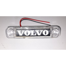 Фонарь габаритный LED для VOLVO белый 100*17 (80 по отверстиям) 24v