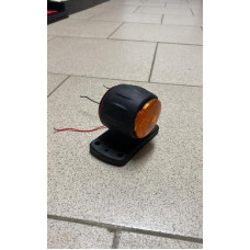 Указатель габаритов (фонарь габаритный) LED Ceray круглый увеличенный оранж-красный 24в АН-0231