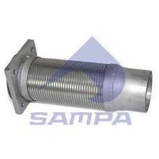 Гофра с флянцем D=102 mm. L-395 mm. (115x220) для IVECO Sampa