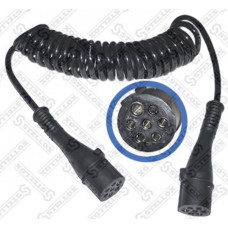кабель электрический спиральный 7/7 полюсов разъем N-типа (мамы пласт) L=4,5 m Stellox