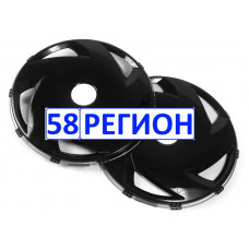 Колпак колеса задний пластиковый черный 22.5 Вентилятор (к-т 2 шт)