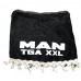Ламбрекен для MAN TGA XL (лобовое + угол) черный