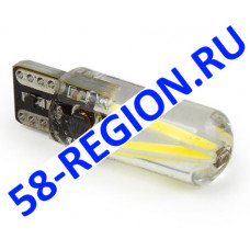 Лампа 8-28V T10 2COB- силикон LED