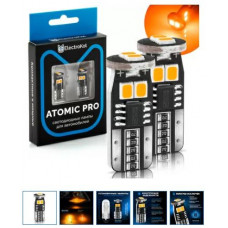 Лампа 24v T10 W5W 1900K Atomic PRO оранжевый свет ElectroKot