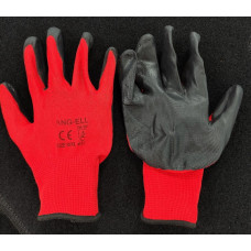 Перчатки Нейлон #300 красно-черные