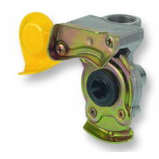Разъем пневматический M16 с клапаном (желтый) Sampa