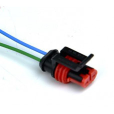 Разъем 2-x контактный (папа) с кабелем 680083 (282080-1)