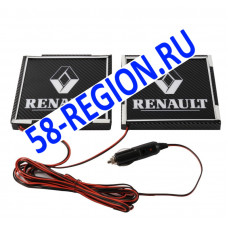 Табличка светящаяся Малая с Логотипом для Renault RVI к-т 2шт 15*15 (Польша) 24V