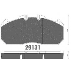Колодки торм диск 29131 для Renault RVI, MAN, ROR Fomar
